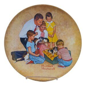 1979 Norman Rockwell "New Arrivals" Collector Plate Continental Mint Vintage